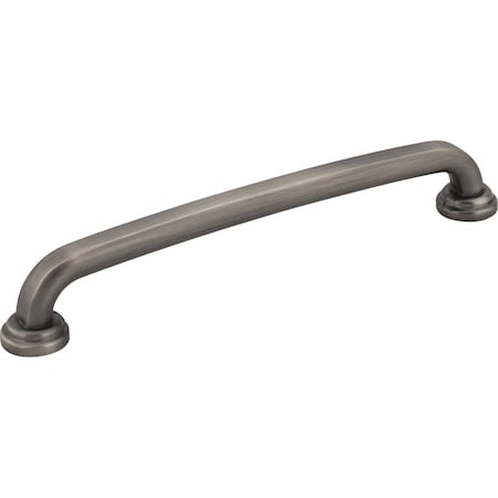 Jeffrey Alexander 160 mm Center-to-Center Brushed Pewter Bremen 1 Cabinet Pull 527-160BNBDL